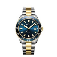 Image of Rotary Henley 41.5mm Two-Tone Stainless Steel Case with Two-Tone Stainless Steel