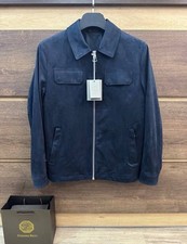 Giacca di pelle di lusso Tom Ford con zip Y2K articolo ultra raro taglia L