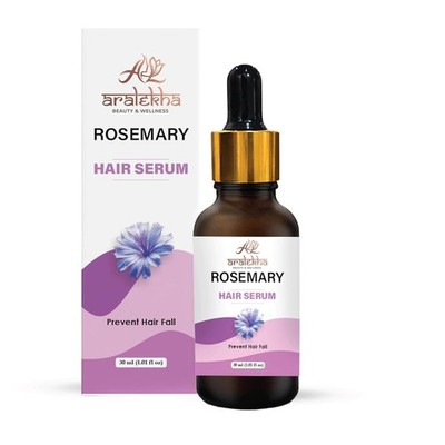 Aralekha Rosemary Hair Serum for Hair Fall Control, Smooth & Healthy Looking Hai