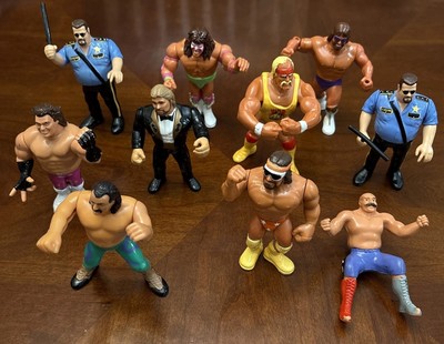 vintage 90s wrestling figures lot Macho Man Hulk Hogan WWF Hasbro