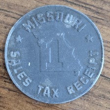 Missouri Sales Tax Receipt Token - 1