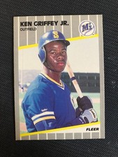 1989 Fleer - Ken Griffey Jr Rookie Card (RC) #548 - Seattle Mariners. rookie card picture