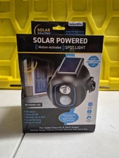 Sensor Brite Solar Powered Motion Activated LED Spot Light Outdoor Use