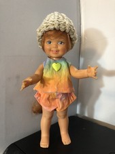VTG IDEAL 12" CINNAMON DOLL IN SUMMER OUTFIT / SHORTS SET.