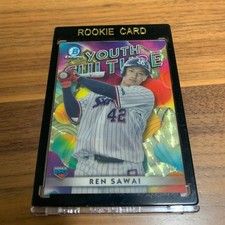 Ren Sawai RC Spafra 1of1/1 2023 Topps Chrome Bowman NPB Baseball Card