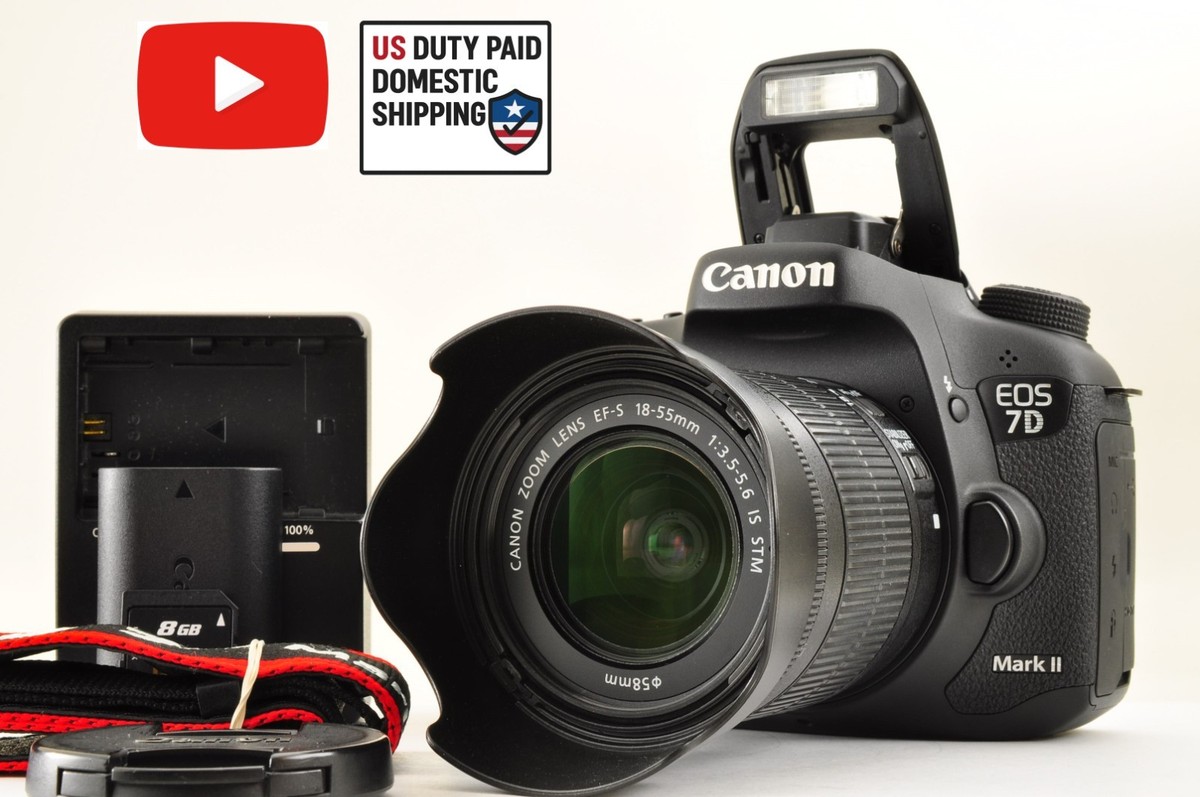 US Duty Paid] Canon EOS 7D Mark II Digital SLR Camera w/ 18-55mm