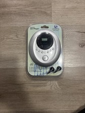 New Audiovox Personal CD Player With Earbuds Compact Disk Silver Model DM8220S