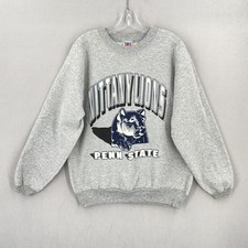 Vintage 90s Penn State Nittany Lions Crewneck Pullover Adult Large Gray USA
