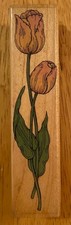 Elegant Tulips Wood Mounted Rubber Stamp by Hero Arts F895