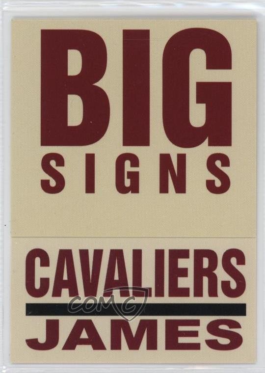 2003-04 Fleer Platinum Big Signs LeBron James #7BS Rookie RC 3zh