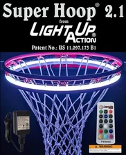 Super Hoop 2.1 Basketball Hoop Light Interactive Shot & Rebound Sensing Neon ...