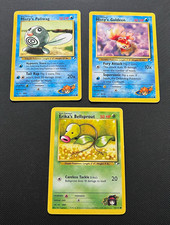 Pokemon TCG Gym Heroes 3 Card Lot Goldeen, Bellsprout, Poliwag English HP-DM
