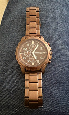 Fossil Nate JR1361 Herren Chronograph Quarz Datum Edelstahl braun/schwarz …