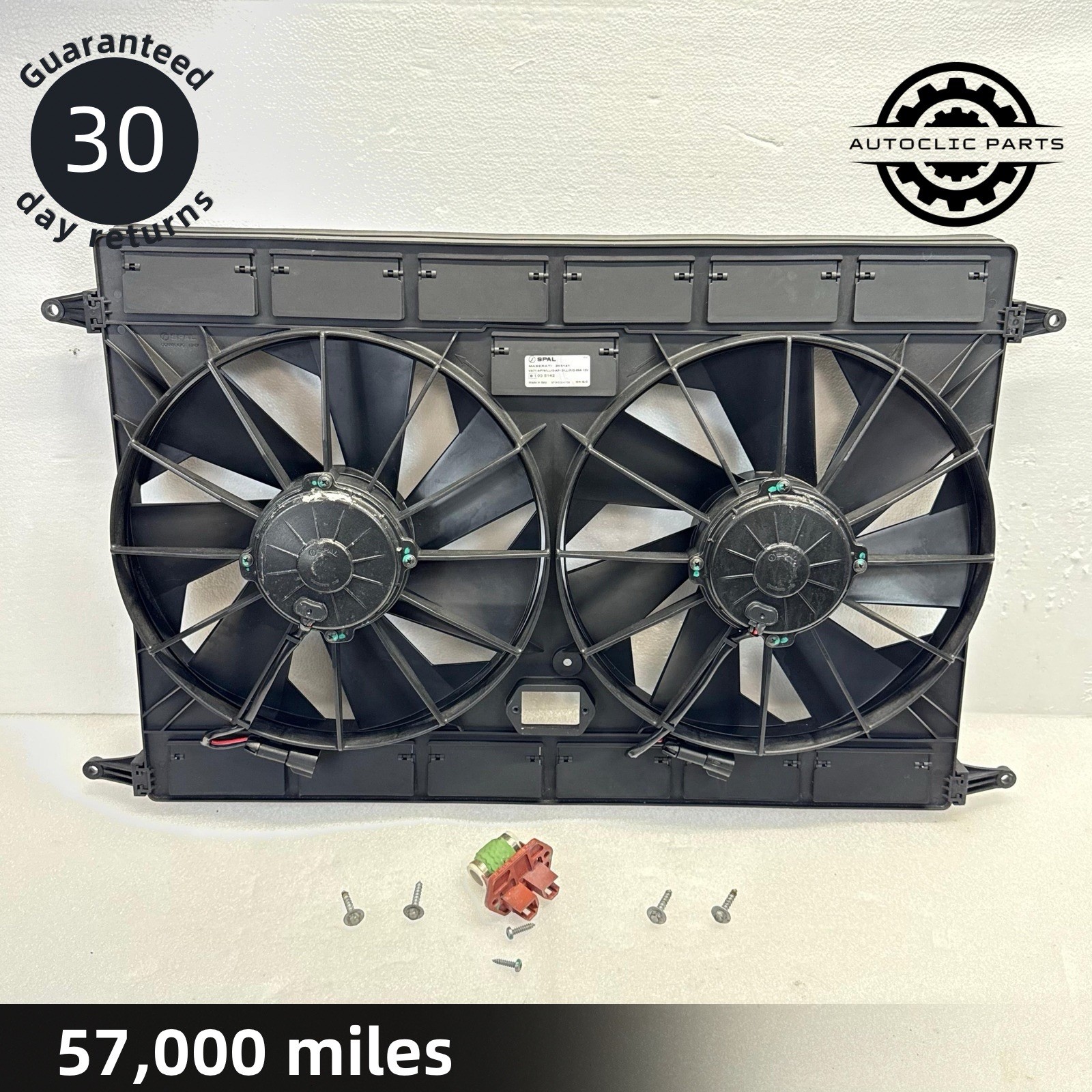 08-16 Maserati GranTurismo Quattroporte 4.2L Radiator Cooling Fan Motor OEM 57k