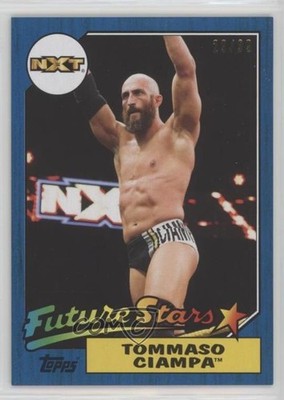 2017 Topps Heritage WWE Blue 38/99 Tommaso Ciampa #8 Rookie RC 9aj