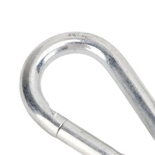 6PCS Spring Snap Hook 3.15in Carabiner Clips Galvanized Iron High Safety For
