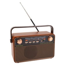 Bluetooth Radio Speaker 4 In 1 Design Retro Multi Band Portable Wireless AM QKXP