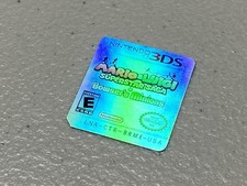 Mario  Luigi Superstar Saga Holographic Nintendo DS Replacement Label