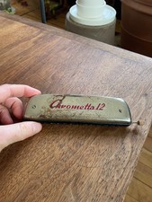 Vintage Hohner Chrometta 12 Harmonica, Made In Germany