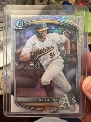 2025 Bowman Chrome Nick Kurtz  Mega Box Mojo Refractor #BCP-114 ROY