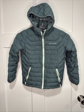 Columbia Hooded Full Zip Omni-Heat Jacket Youth Small 8 Powder Blue