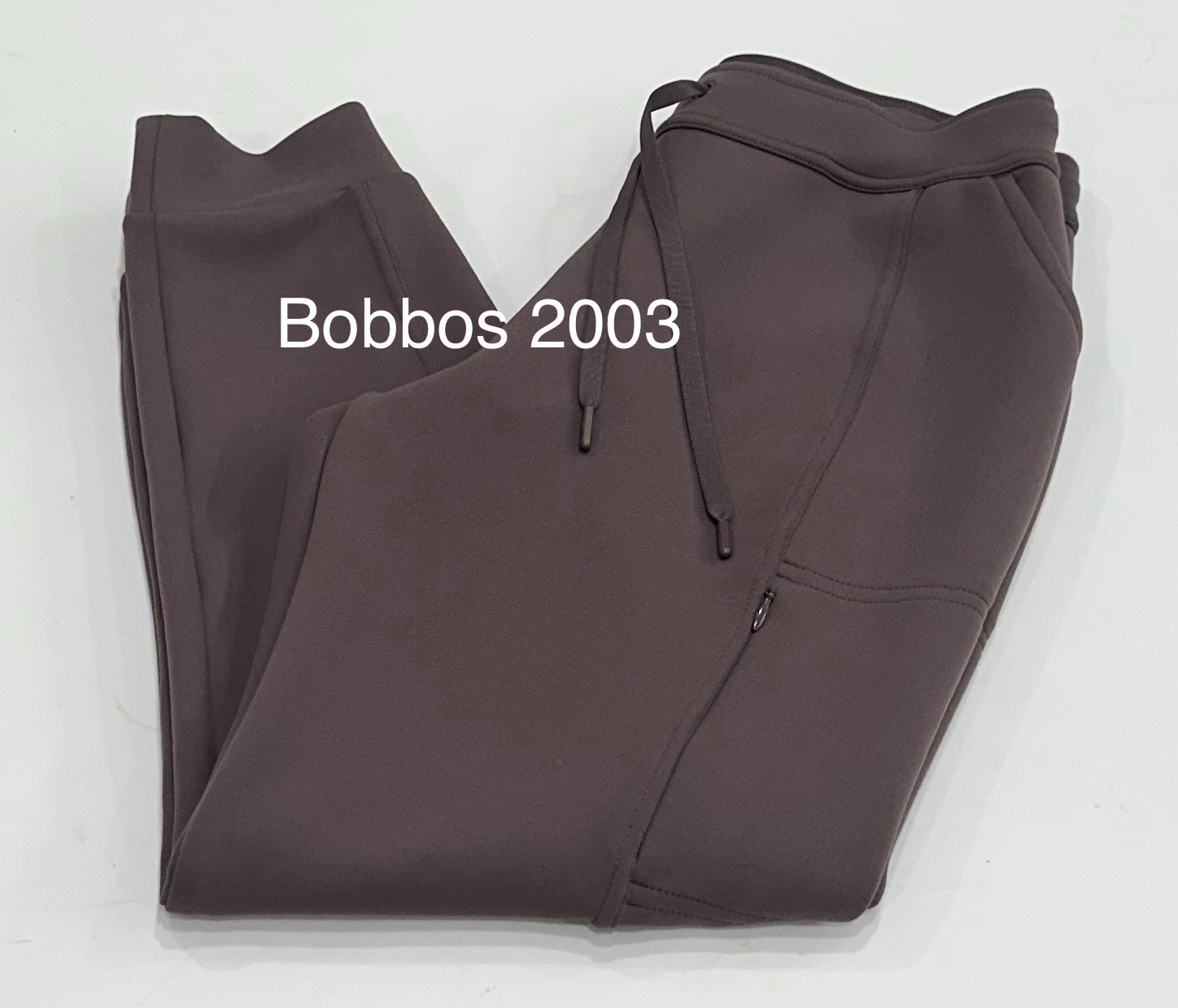 32 Degrees Heat Women's Zippered Side Pocket Jogger Pants, Brown, Size S