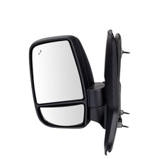 Left Driver Power Heated Manual Black Spotter Mirror Short Arm Ford 203-11549