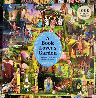 A Book Lover's Garden 1000pc Jigsaw Puzzle Fold Out Poster Alice in W'land