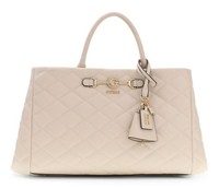 Guess Frances Girlfriend Satchel Schultertasche Handtasche Tasche Bone Beige Neu