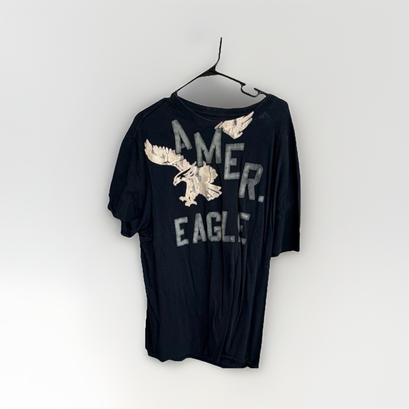 American Eagle Outfitters Navy Graphic Logo Athletic Fit Men's T-Shirt XXL