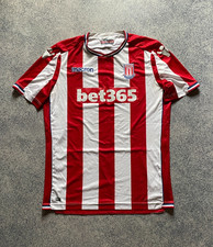 STOKE CITY 2016 2017 HOME FOOTBALL SHIRT SOCCER JERSEY SIZE XXL MACRON