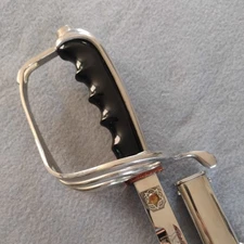 US SWORD GERMAN MADE OFFICER SABER M1902 COLD WAR ERA ENGRAVED W. LANGE