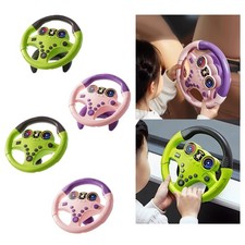 Kids Pretend Play Steering Wheel Toy Portable Children Driving Toy