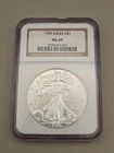 1999 American Silver Eagle NGC MS69 Brown Label