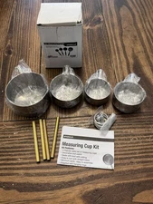 PSI Woodworking #PKMCUP 4pc Measuring Spoon Kit 1/4 cup, 1/3 cup, 1/2 cup, 1 cup