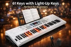 Keyboard Piano Lighted Keys for Beginner Adults Teens Kids, 61 Key
