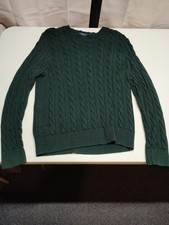 Polo Ralph Lauren Sweater Men's Large Cable Knit Crew Neck Preppy Pullover