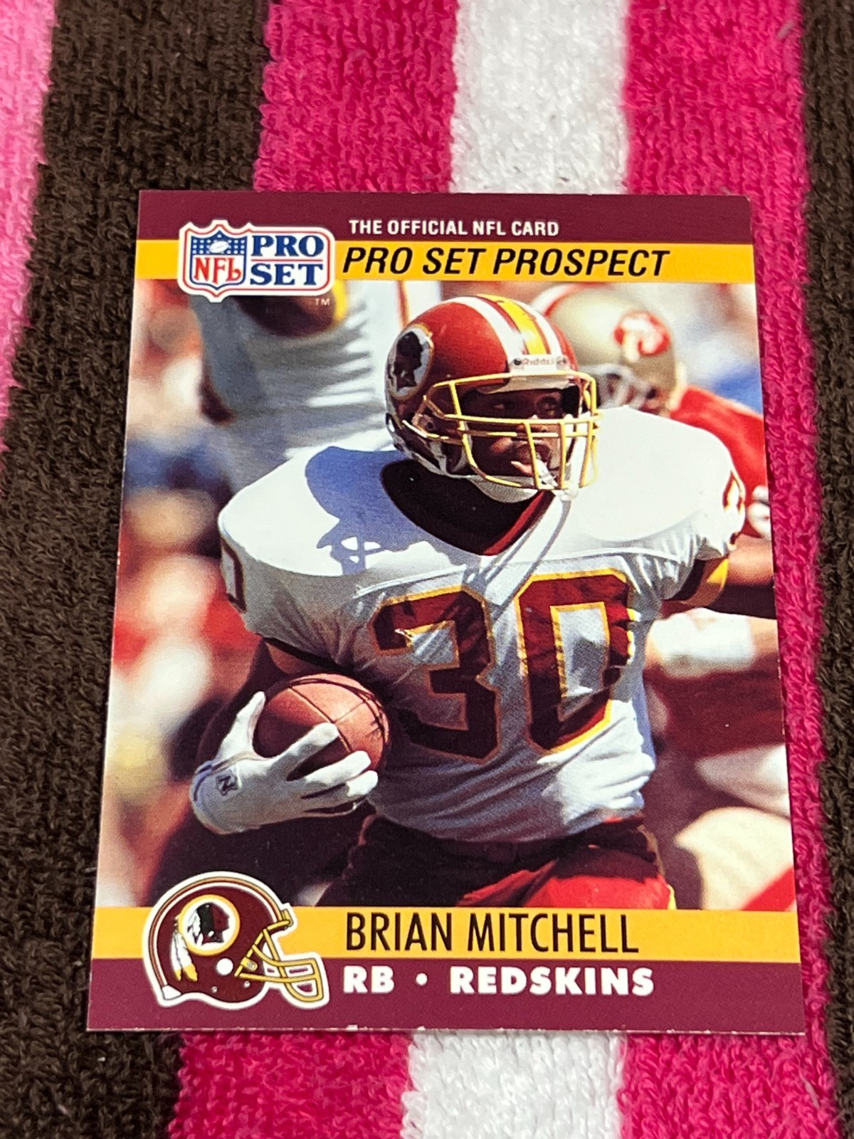 1990 PRO SET RC #780 BRIAN MITCHELL REDSKINS STARS NMMT FOOTBALL ROOKIE CARD!