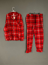 Wondershop By Target Red Plaid Button Up Pajama Set Size Men  s XL NWT