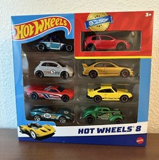 2024 Hot Wheels 8-pack - Red Vw Golf Gold Honda Civic Si Yellow Porsche
