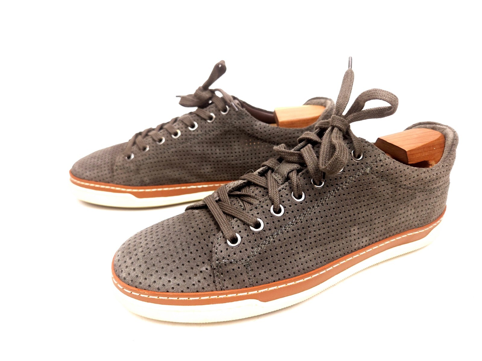 SAOLA Sneakers stringate Allen Edmonds da uomo Porter Derby taglia 8 5D scamosciate perforate
