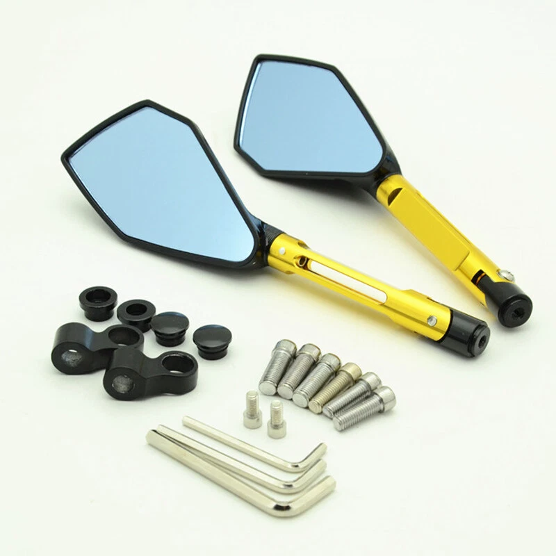 Боковые зеркала заднего вида с ЧПУ 8 мм 10 мм для Kawasaki Ninja ZX6R ZX7R ZX10R ZX14R - Изображение 4 из 4