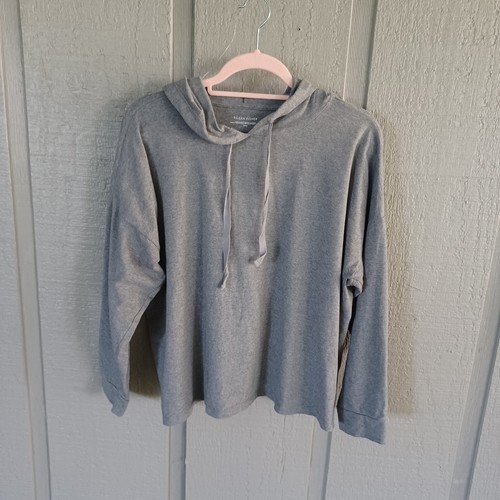 Eileen Fisher Women Hoodie Top Size M Preppy Organic Cotton Blend