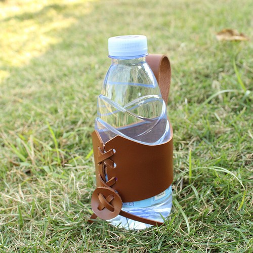 Drinking Horn Cup Case Leather Ox Horn Cup Sleeve Beer Belt Holder Tankard Brown - Bild 6 von 12