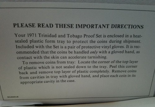 1971-Trinidad-amp-Tobago-Proof-Set-7-Coins-in-Original-Box-w-COA 1971-Trinidad - Picture 3 of 4