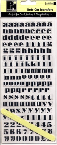 Papermania Rub On Transfers celebration birthday numbers alphabet, baby, wedding - Picture 9 of 50