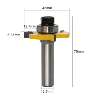 1Pc Biscuit Jointing Router Bit - #20 - C3 Carbide Tipped - 1/2'' Shank