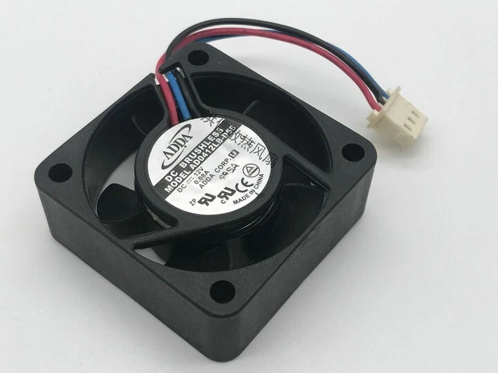 ADDA 4015 AD0412LB-D56 DC12V 0.08A 40*15MM 40mm Ball Cooling Fan 3pin - Image 2 of 3