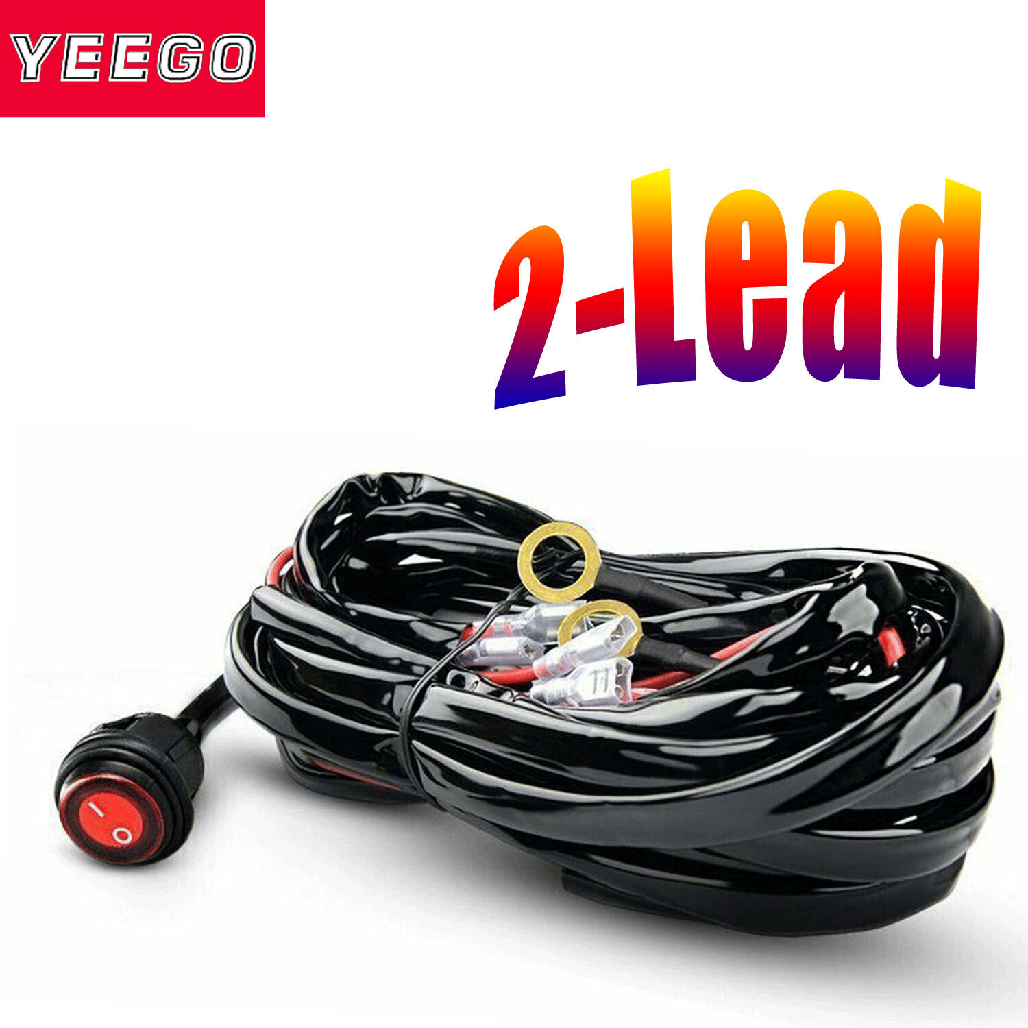 12V 40A Wiring Harness Kit Fuse ON OFF Switch Relay For LED Fog Work ...