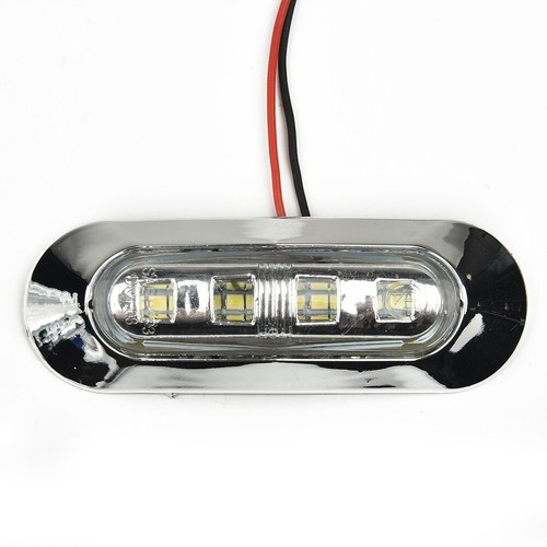 4x/Set White LED-Lights Marine Walkway 1.5W 12V-24V Accessories Boat Cabin Deck - Afbeelding 10 van 12